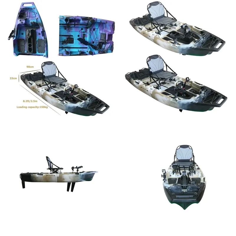 8-футовый модульный одноместны – обзор и цена Fishing Kayak Pedal Drive