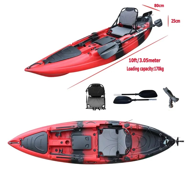 10-футовый одноместный рыболов – обзор и цена Fishing Kayak Paddle